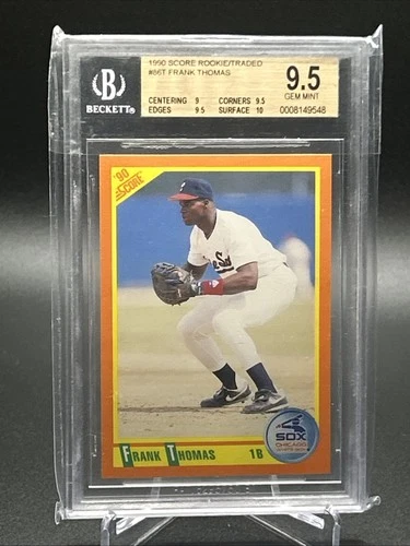 1990 Score Rookie & Traded - Frank Thomas #86T (RC) BGS 9.5