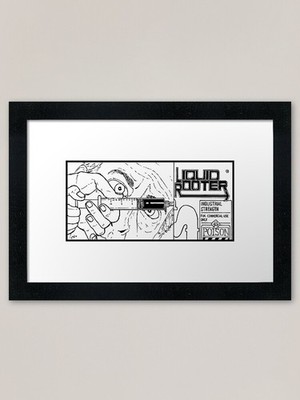 Terminator 2 - Liquid Rooter Framed Framed Wall Art Poster Canvas Print Picture