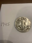 1945 50C Walking Liberty Half Dollar