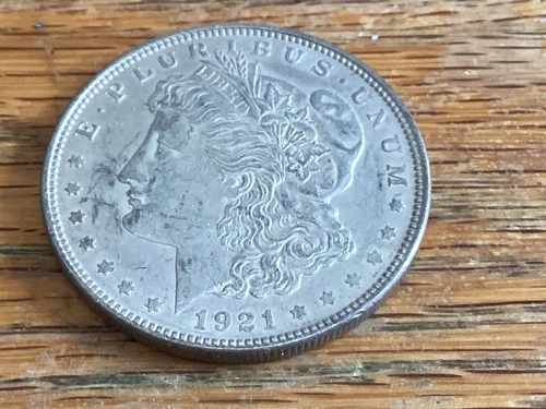1921 Morgan Silver Dollar in Circulated Condition Fine