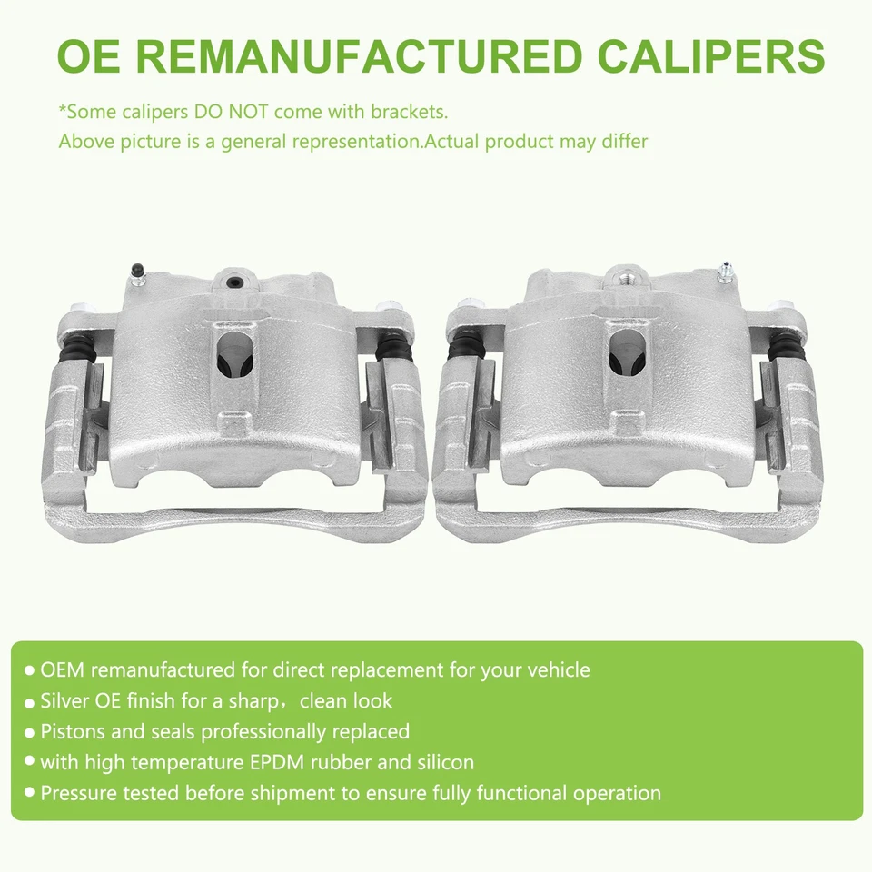 2PCs Rear Brake Calipers For 2001-2003,2005-2006 Chevrolet Silverado 1500 HD - Image 2 of 4