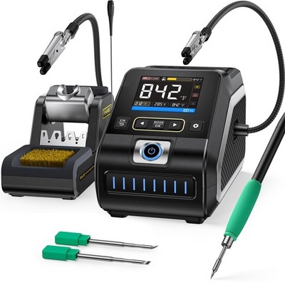FNIRSI DWS-200 200W 210 Precision Digital Soldering Station Kit with 3 F210 S...
