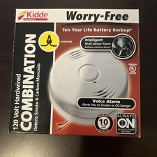 Kidde KN-COSM-IB Wire-in Combination Smoke & Carbon Monoxide Alarm Open Box
