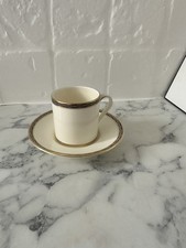 Minton St James Bone China Coffee Cup & Saucer Blue Gold Made in England
