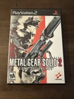 Metal Gear Solid 2: Sons of Liberty PlayStation 2 PS2 Black Label CIB Tested