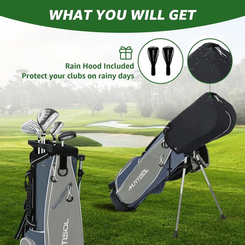 6 Pieces Kids Golf Club Set, Junior Golf Club Set Ages 12-14 Includes Stand B... - Picture 5 of 7