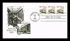 Dr Jim Stamps 21c Railroad Mail Car 1920s Coil Strip First Day Cover Artmaster