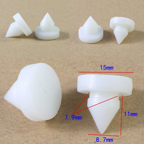 2Pcs Car Brake Pedal Stop Lamp Limit Pad Grommet Pin Retainer Clips for