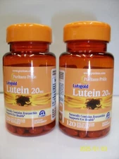 Lutein 20 mg with Zeaxanthin   120 Softgels (2 Pack)  Supports Eye Health
