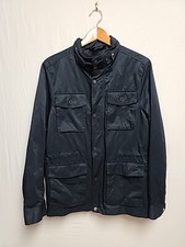H M Men's Utility Jacket Sz Small Blue Cargo