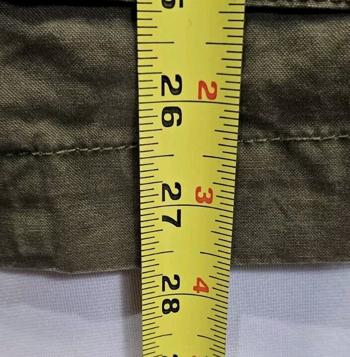 Old Navy Jacket Medium Military Pine Needles Patch Snap Zip Button Green Olive