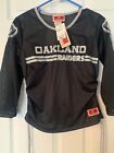 Nfl Team Apparel Oakland Raiders Black Girls Shirt Size Kids M (7-8)