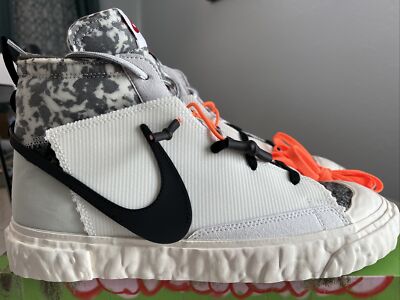 Nike Blazer Mid / ReadyMade White Black Platinum CZ3589-100 Men's Size 11  NoLid