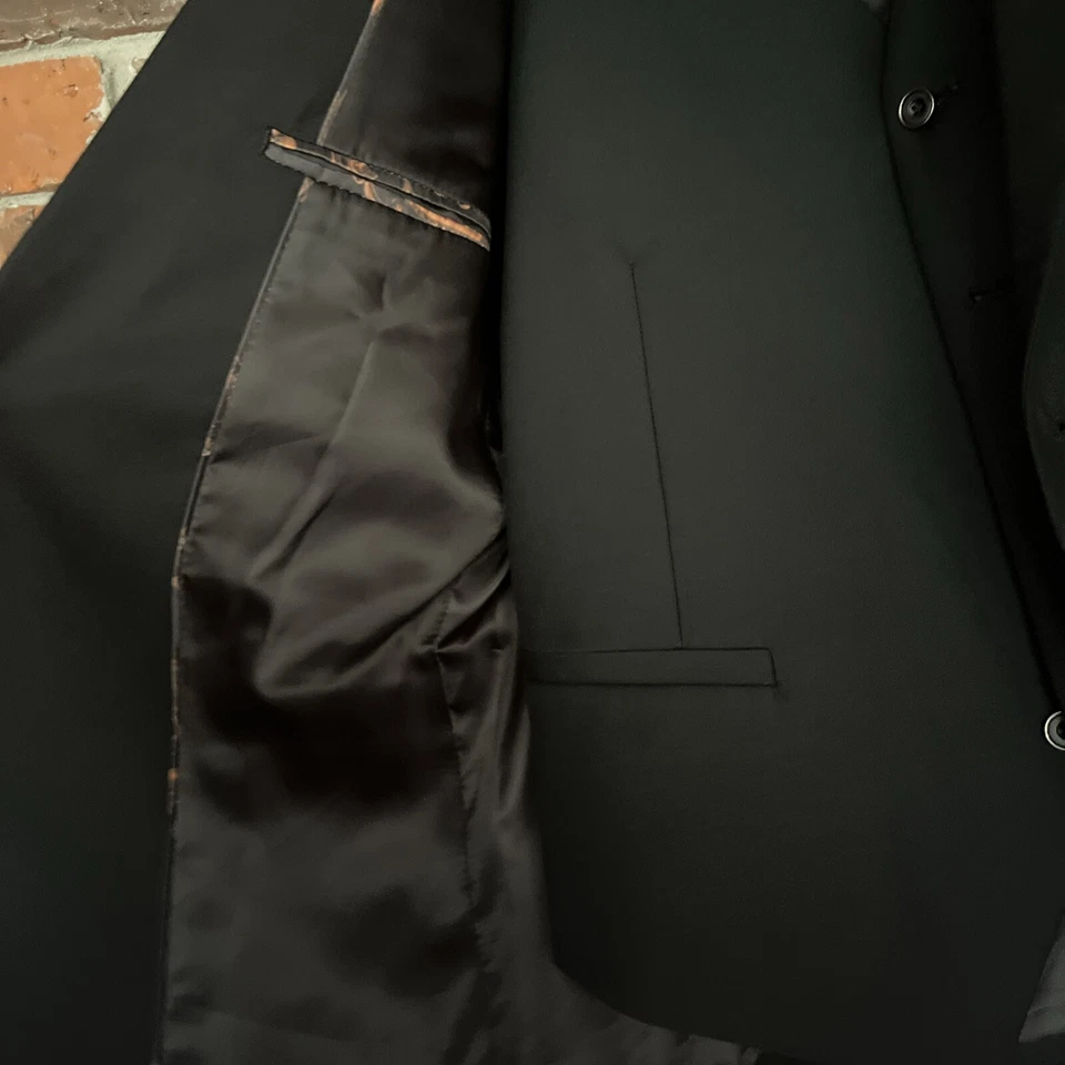 Suit Black Vest And Coat Set XS Foto 3 de 4