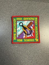 Rocky Mountain Adventure Base Embroidered Patch BSA Scouts Packard High