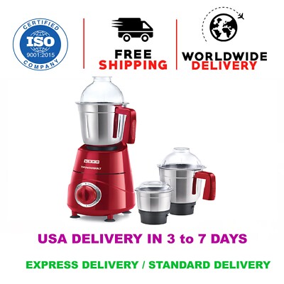 Usha Thunderbolt Mixer Grinder 800 Watt 230V Jars with Copper