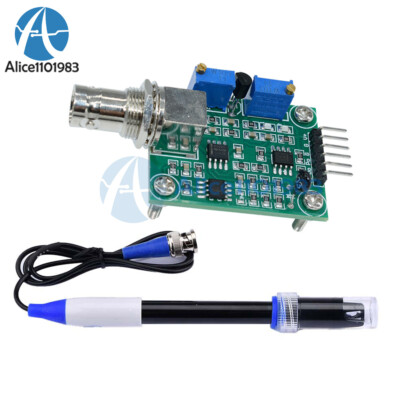 Value Detect Sensor Module Liquid PH 0-14 + PH Electrode Probe BNC for ...