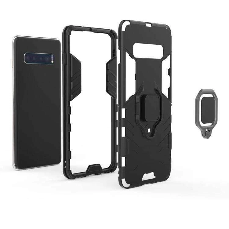 PC híbrido AMZER + capa TPU com suporte magnético para anel para Samsung Galaxy S10 - Imagem 3 de 4