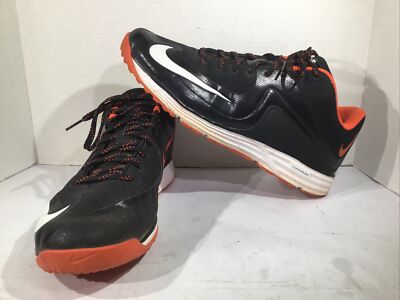 Nike Mens Size 12 EU 46 Lunar MVP Pregame Black Athletic Shoes Sneakers  SM-12