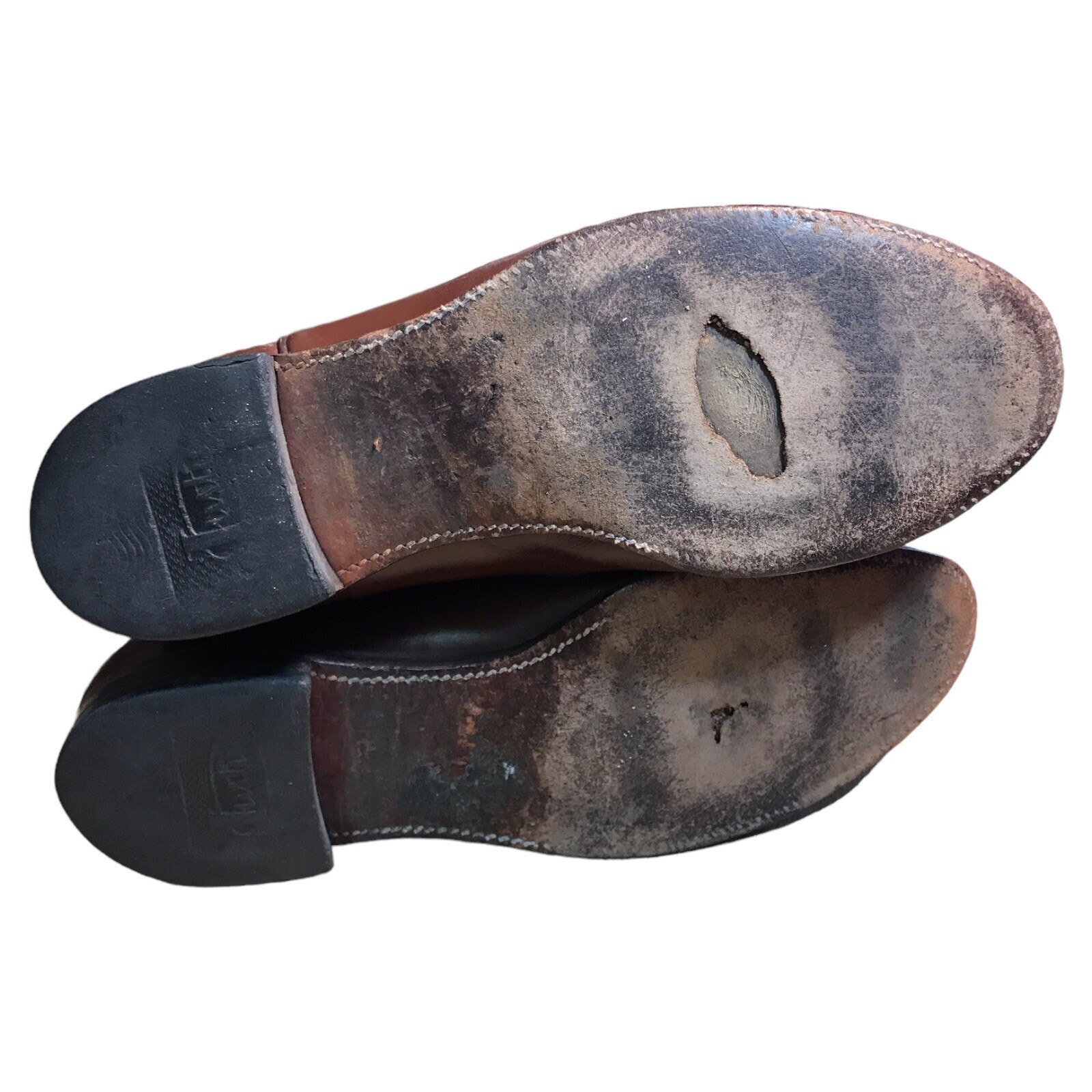 Justin Cowboy Western Boots Mens Size 12 D Brown Style 3802 Needs