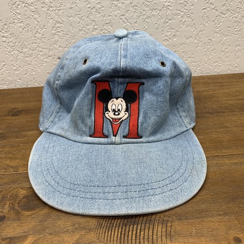 Disney Mickey Mouse Denim Strapback Hat 