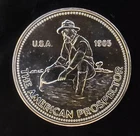 1985 Engelhard Mint Prospector Rare Bullion-999 Silver 1 Ounce Oz Art Coin Round