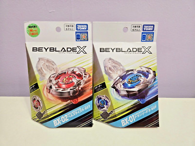 Takara Tomy Beyblade X BX-01 Dran Sword 3-60F und BX-02 Hells Scythe 4-60T