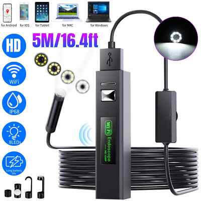 Lot of 30 LED WiFi Snake Borescope Endoscope 8mm Inspection Camera for iPhone