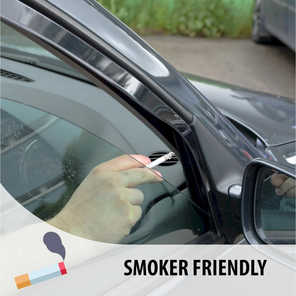 Deflectores de viento para Mini Clubman F54 2015-up juego de 4 puertas tintado Heko - Imagen 4 de 4