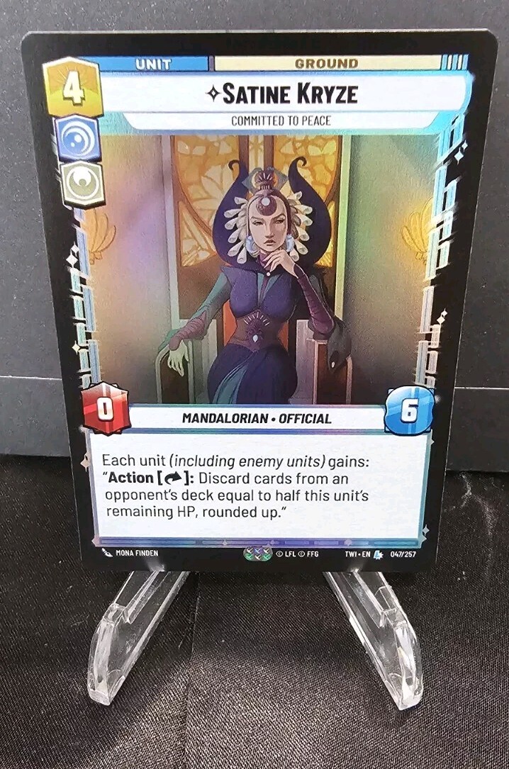Star Wars Unlimited: Twilight Of The Republic- Satine Kryze Foil TWI-047