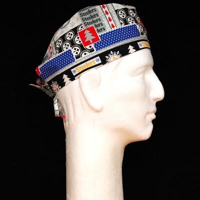 NFL Pittsburgh Steelers Christmas Theme Scrub Hat