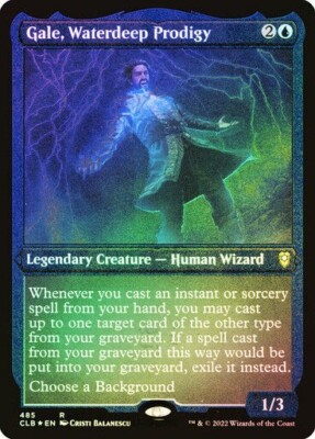1x FOIL ETCHED GALE WATERDEEP PRODIGY - Commander - MTG - Magic the Gathering