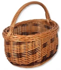 Shopping Basket Strong & Large Sturdy!!  44cm Car Basket Hamper Wicker Basket WIKLER