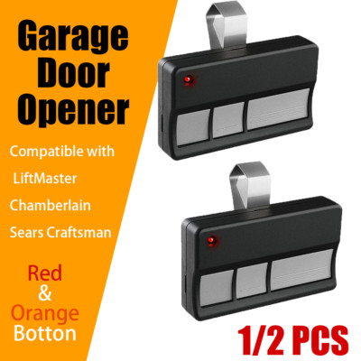 390MHz Red/Orange Learn Button - Compatible with Sears Craftsman 139.53681B
