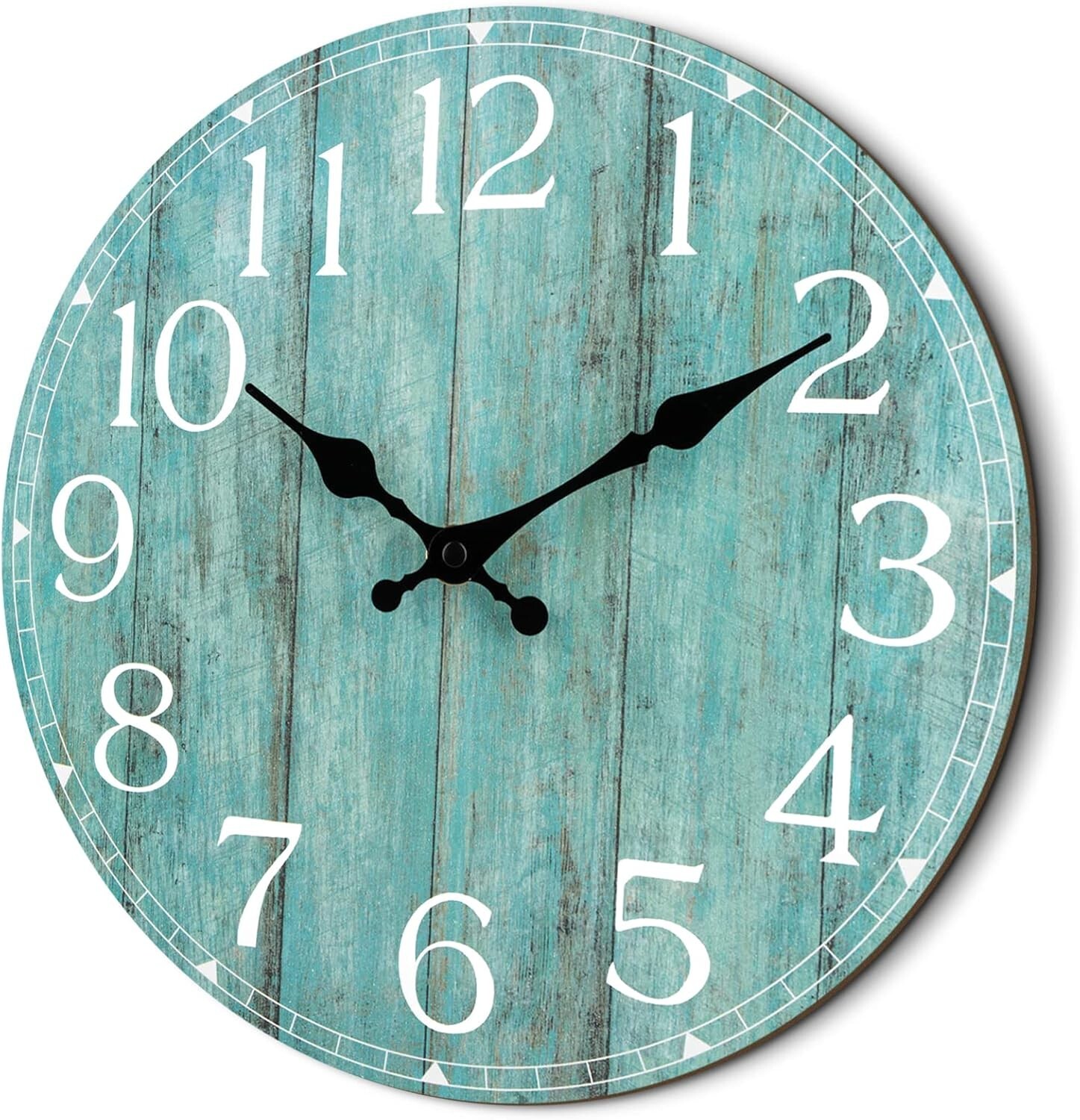 Wall Clock Teal Kitchen Accessories And Decor Wall Clocks Battery 14 Inch