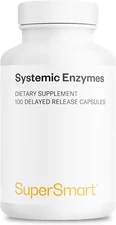 Supersmart Systemic Enzymes, with Bromelain Protease Lipase Trypsin 100 Capsules