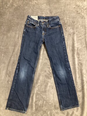 Abercrombie Kids Dark Wash Girl's sz.10 skinny jeans NICE thick stitch