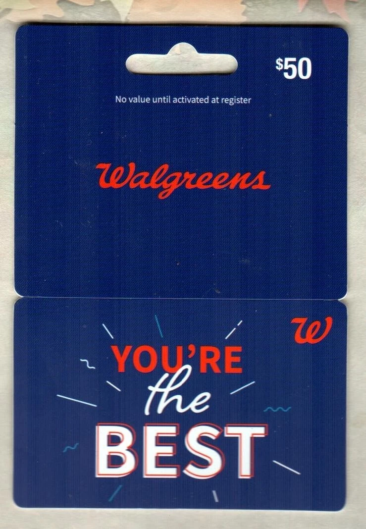 WALGREENS You re the Best 2022 Gift Card 0 NO VALUE