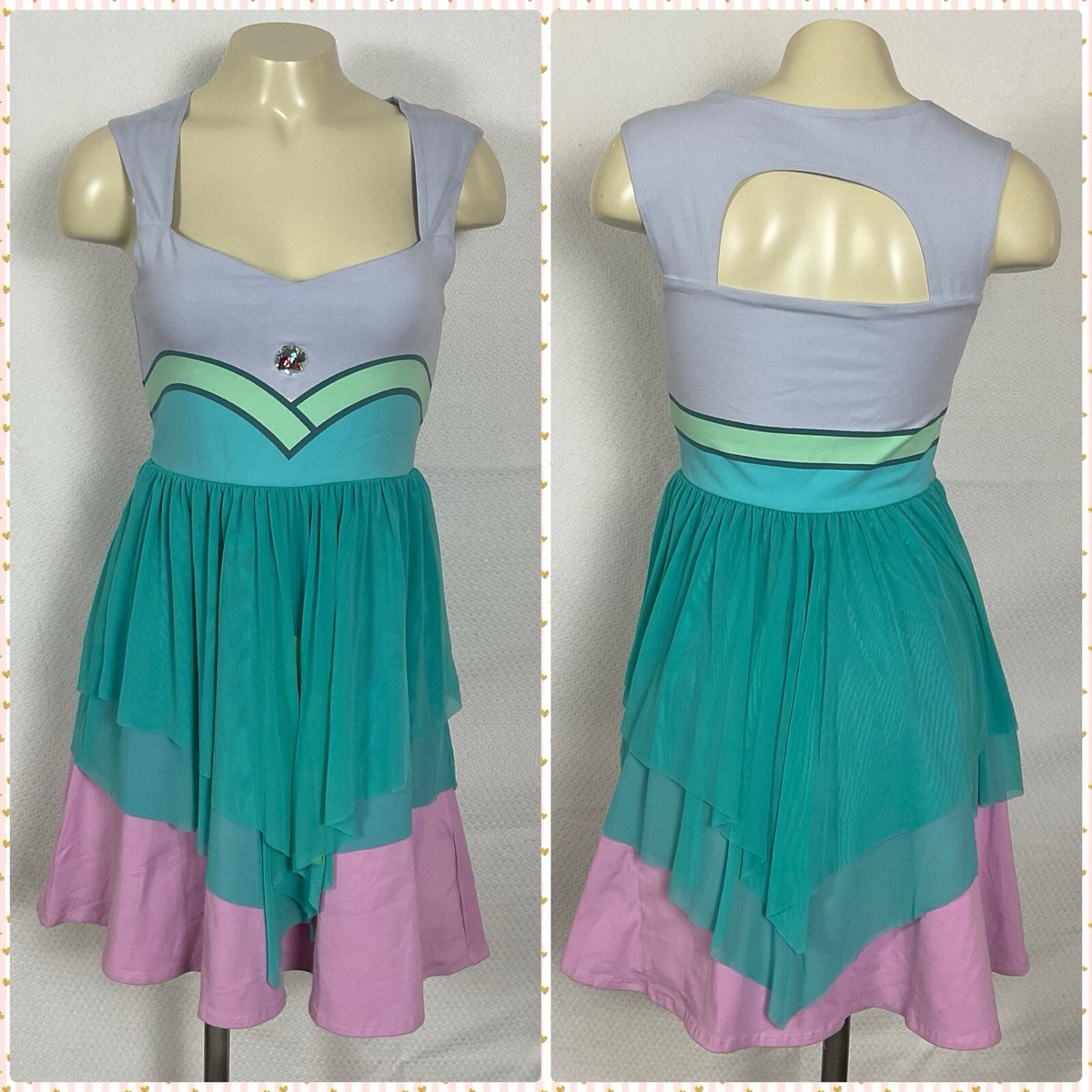 WeLoveFine x Steven Universe Opal Gem Fit to Flare Cosplay Dress XS CN WeLoveFine x Steven Universe Opal Gem Fit to Flare Cosplay Dress XS CN