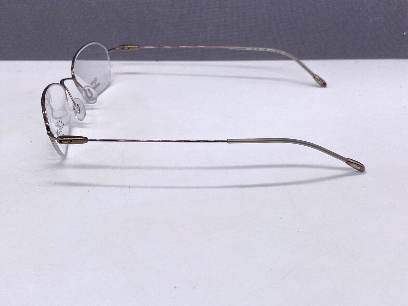 Silhouette Brille Damen Silber Grau Oval Titan kleine Gläser 6565 Medium