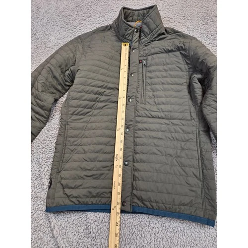 NWT Relwen Windzip Jacket Quilted Jacket Men's S Gray/Green color (1271) image 7