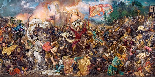 Puzzle (4000 T.) Die Schlacht Bei Grunwald - Jan Matejko (Castorland) Neu/Ovp-image