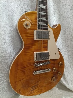 Gibson Les Paul Standard 50s Figured Top Honey Amber Solid Mahogany