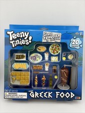 Teeny Tinies GREEK FOOD Mini Food Playset Toy Doll/Dollhouse Miniatures 20 Piece