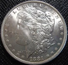 1881-O Morgan Silver Dollar - Blast White Choice BU+