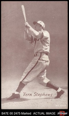 1947 Exhibits Vern Stephens  Browns VARIATION 1 - POOR
