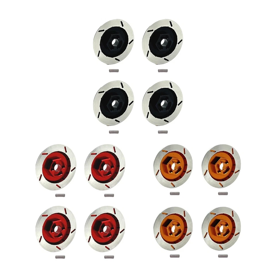 4Pcs 1/12 RC Wheel Brake Disc Accessory Aluminum for MN128 Crawler Car - Image 2 of 2