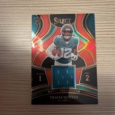 2025 Panini Select Draft Memorabilia Travis Hunter Prizm DSM-THR Jaguars Rookie