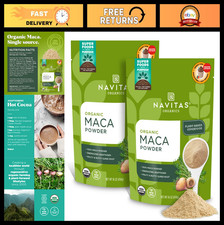 Organic Gelatinized Maca Powder - Energizing Superfood for Smoothies, Lattes  B