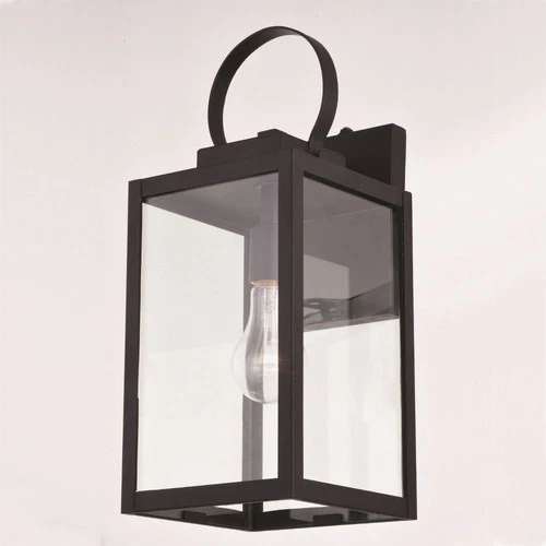 Medinah 1-Light Outdoor Wall Sconce in Transitional and Rectangular Style 17.25 - Picture 7 of 13